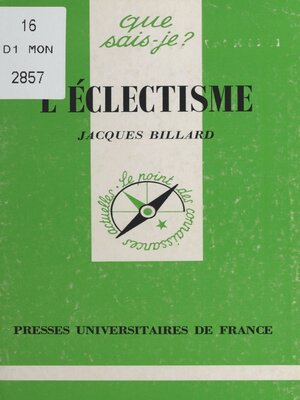 cover image of L'éclectisme